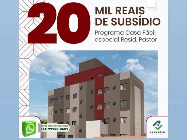 Apartamento com subsidio de 20 mil, Curitiba