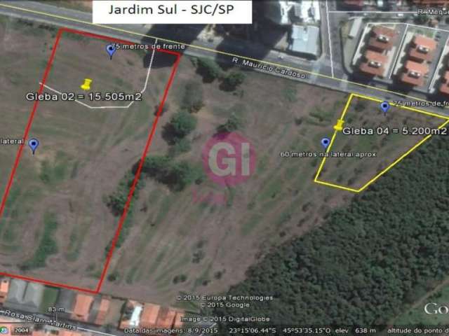 Terreno comercial para alugar no Jardim Sul, São José dos Campos , 5200 m2 por R$ 12.500