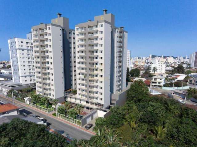 Apartamento novo no Garden Residence no bairro São João com 2 dormitórios, sacada com churrasqueira e home box