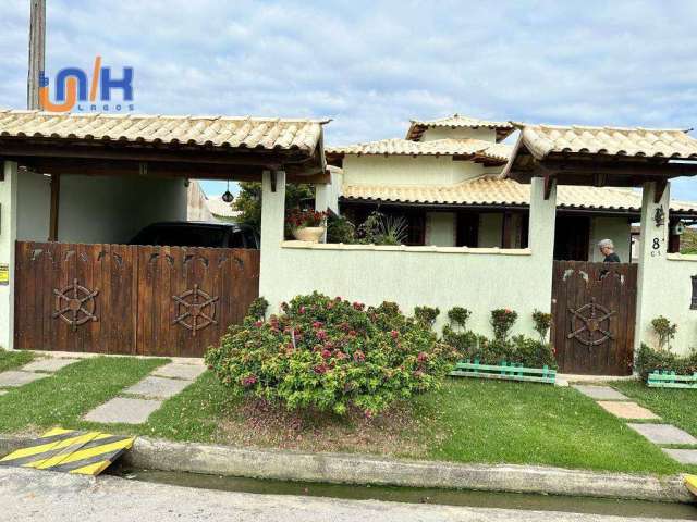 Linda Casa com 2 dormitórios à venda, 91 m² por R$ 450.000 - Verão Vermelho (Tamoios) - Cabo Frio/RJ