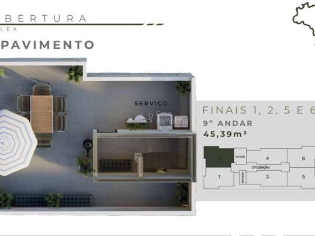Cobertura com 2 quartos à venda no Jardim Leblon, Belo Horizonte  por R$ 381.000