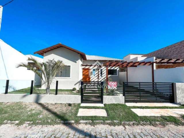 Casa com 3 dormitórios à venda, 130 m² por R$ 539.000 - Condomínio Solar dos Cantarinos 1 - São Pedro da Aldeia/RJ