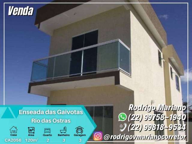 Vendo ótima casa com 2 suítes na Enseada em Rio das Ostras