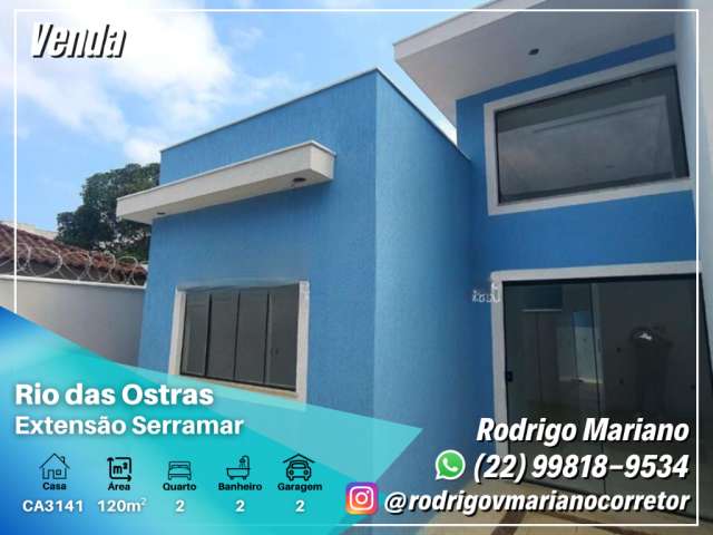 Vendo linda casa com 2 dormitórios no Serramar em Rio das Ostras