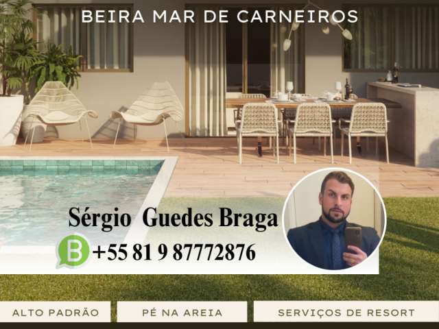 Orla I OPORTUNIDADE de investir em Carneiros, com entrada de apenas 3%. Em Resort Pé na Areia!!!
