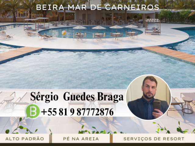 Flat em Carneiros, em empreendimento Pé na Areia com estrutura de Resort!! Entrada de APENAS 1%!!!