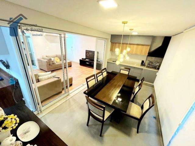 Apartamento com 3 dormitórios para alugar, 93 m² por R$ 6.747,01/mês - Centro - Lins/SP