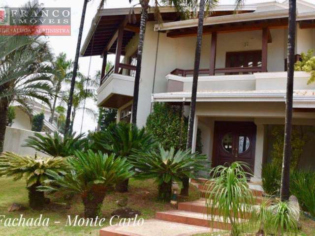 Casa com 6 dormitórios, 500 m² - venda por R$ 2.750.000,00 ou aluguel por R$ 14.950,00/mês - Condomínio Monte Carlo - Valinhos/SP