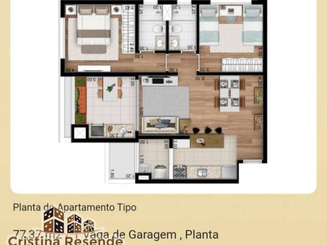 Apartamento com 2 quartos à venda na Rua Joaquim Aurélio Nabuco de Araújo, Jardim Britânia, Caraguatatuba, 77 m2 por R$ 660.000