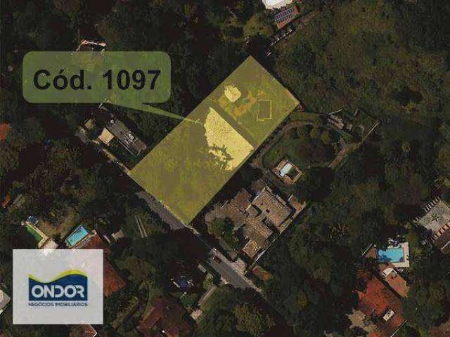 Terreno, 2532 m² - venda por R$ 1.899.000,00 ou aluguel por R$ 15.741,25/mês - Granja Viana - Cotia/SP