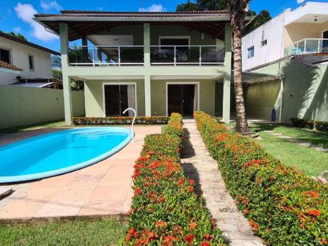 Casa duplex à venda 5/4 suítes, 311/426M², 6 WC, Piscina, Edícula, Cond. Portão, Lauro de Freitas/BA