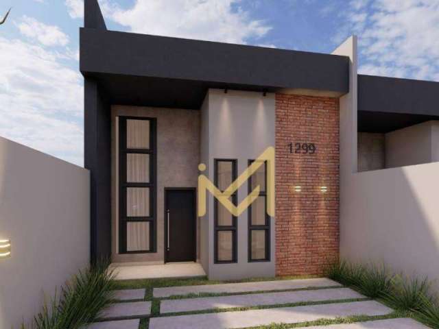 Casa com 1 suíte + 2 dormitórios à venda, 90 m² por R$ 499.000 - Veredas - Cascavel/PR