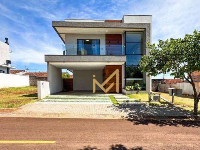 Sobrado com 3 suítes à venda, 212 m² por R$ 1.500.000 - Paysage Felicitá Condomínio Parque - Cascavel/PR