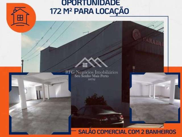Salão Comercial com 172m  | 2 Banheiros | Guarulhos, SP