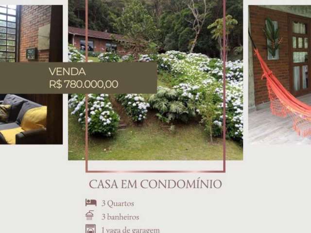 Casa em condomínio fechado com 3 quartos à venda na Estrada da Vargem Grande, 8, Fazenda Inglesa, Petrópolis, 150 m2 por R$ 780.000