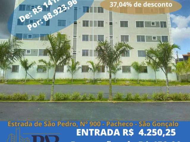 Apartamento com 1 quarto à venda no Pacheco, São Gonçalo , 44 m2 por R$ 88.923