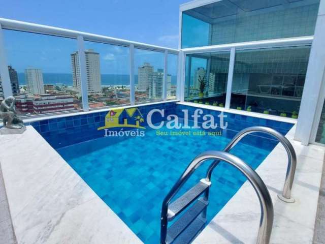 Cobertura com 3 quartos à venda na Vila Mirim, Praia Grande , 165 m2 por R$ 900.000