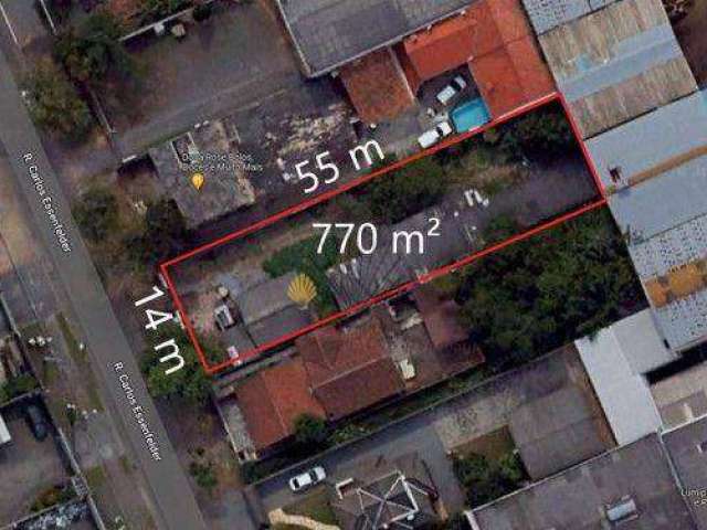 Terreno à venda, 770 m² por R$ 650.000,00 - Boqueirão - Curitiba/PR