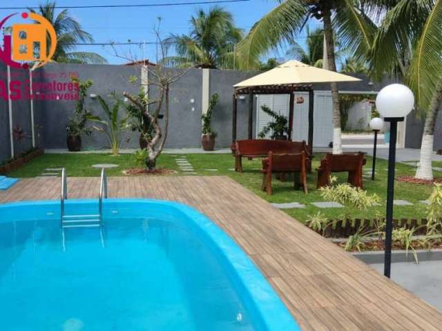 Casa mobiliada para alugar em Condomínio no prazo mínimo de 12 meses no bairro Jauá - Camaçari/BA