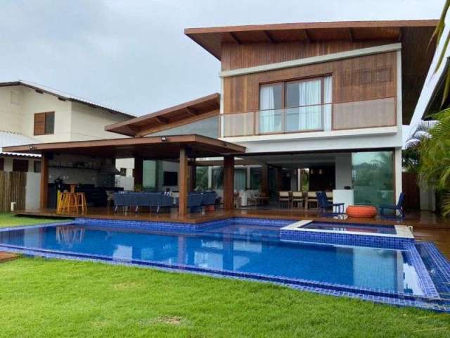 Casa de alto padrão com 6 suítes à venda, 350 m² por R$ 6.300.000 - em condomínio beira mar em Praia do Forte - Mata de São João/BA