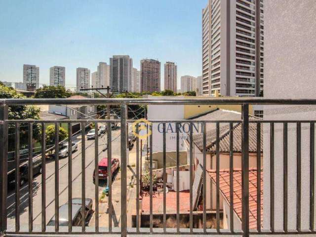 Apartamento com 2 dormitórios com sacada à venda, 43 m² por R$ 355.000 - Vila Anastácio - São Paulo/SP