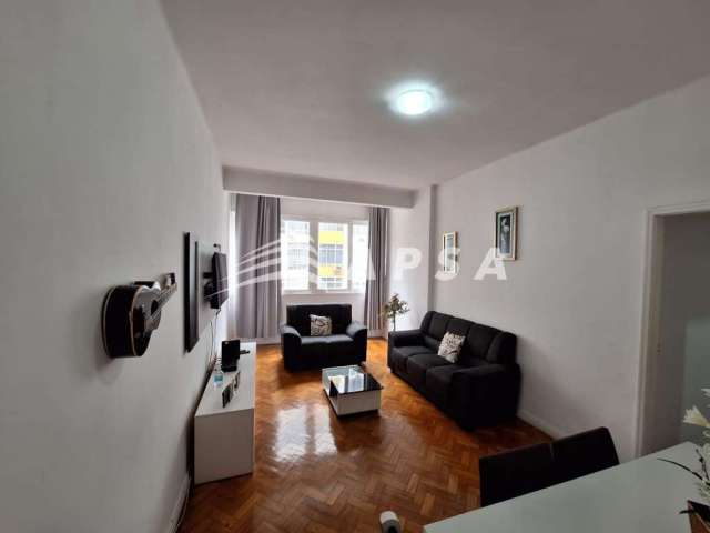 Excelente apartamento localizado em copacabana 140 m², imóvel totalmente mobiliado possui sala dois
