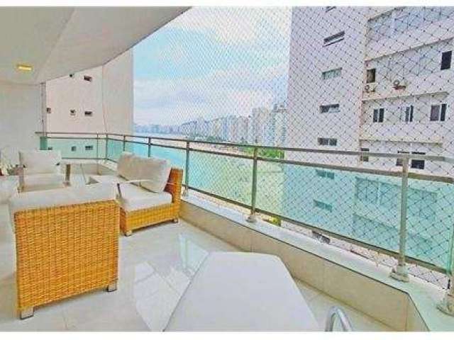 Magnífico apartamento, PREÇO ABAIXO DO MERCADO com vista de toda Praia das Pitangueiras à venda, 246 m² - Morro do Maluf - Guarujá/SP
