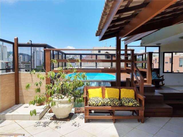 Cobertura PERFERITA com 2 dormitórios à venda, 170 m² por R$ 800.000,00 - Tombo - Guarujá/SP