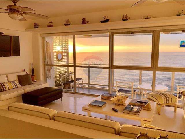 Apartamento 3 dormitórios 1 vaga 128 m², Vista total do mar R$ 850.000,00  - Morro do Maluf