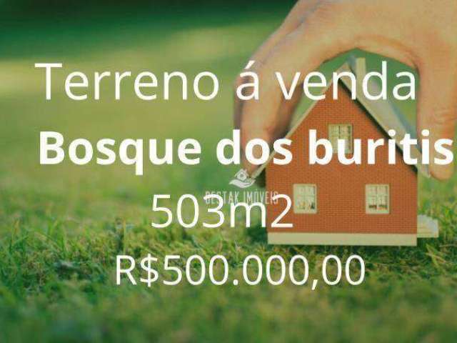 Terreno à venda, 503 m² por R$ 500.000 - Bosque dos Buritis - Uberlândia/MG