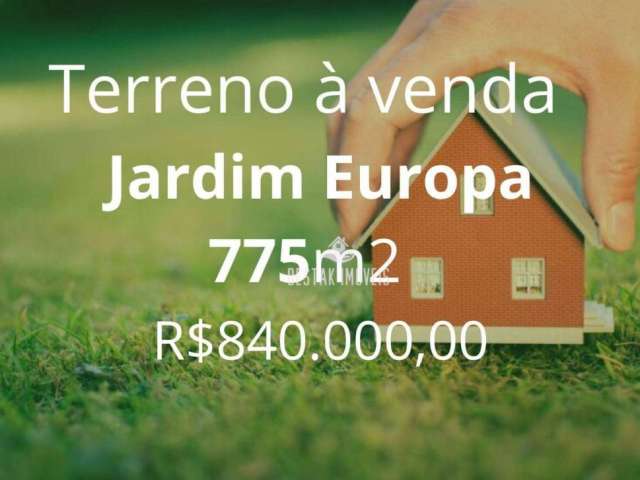 Terreno à venda, 775 m² por R$ 840.000 - Jardim Europa - Uberlândia/MG