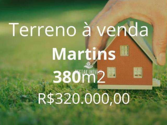 Terreno à venda, 380 m² por R$ 320.000 - Martins - Uberlândia/MG