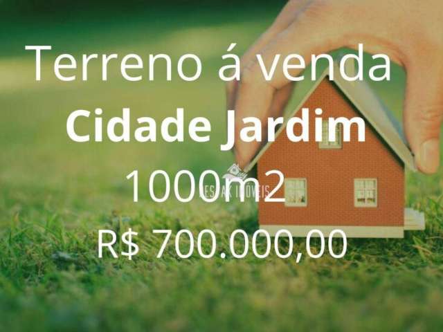 Terreno à venda, 1000 m² por R$ 800.000,00 - Cidade Jardim - Uberlândia/MG