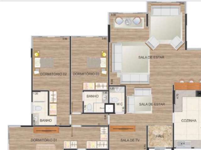 Apartamento para venda com 210 metros quadrados com 4 quartos em Brasil - Itu - SP