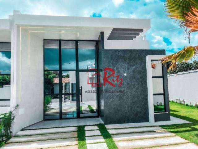 Casa com 3 dormitórios à venda, 105 m² por R$ 520.000,00 - Parque Havaí - Eusébio/CE