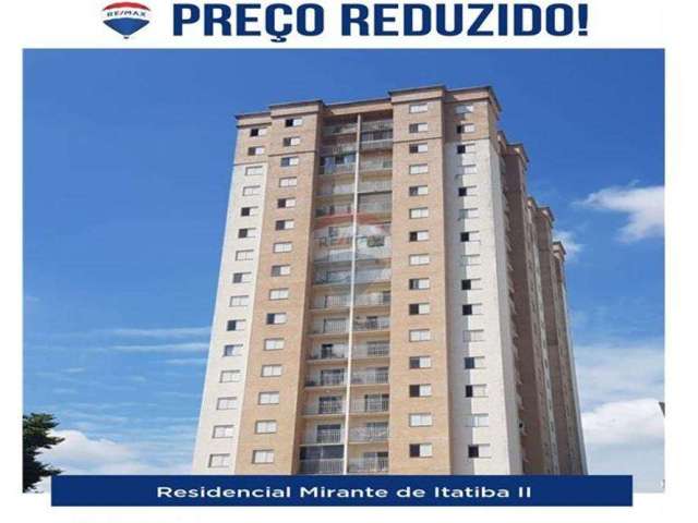 Apartamento à venda em Itatiba,SP Edifício Mirante II, com 2 quartos,  57m²- R$ 334.900,00