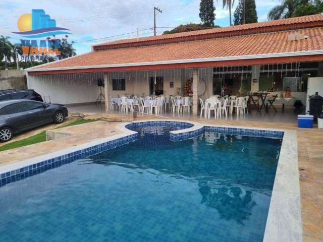 Chácara com 2 dormitórios para alugar, 520 m² por R$ 650,00/dia - Chácara de Recreio Santa Fé - Campinas/SP