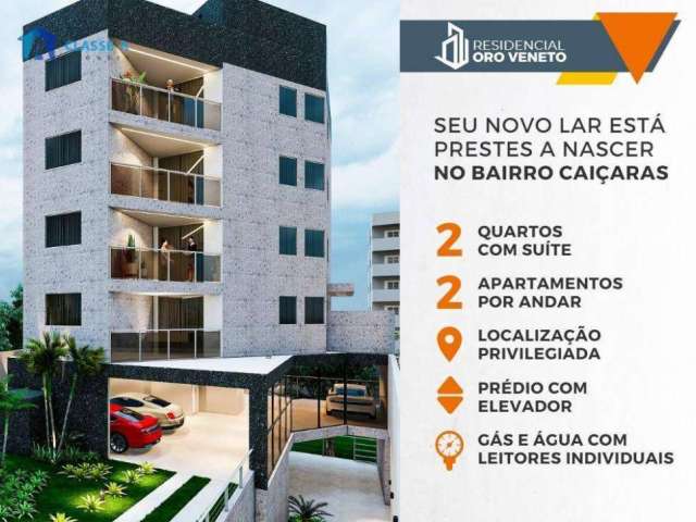 Apartamento com 2 quartos à venda, 59 m² por R$ 479.258 - Caiçara-Adelaide - Belo Horizonte/MG