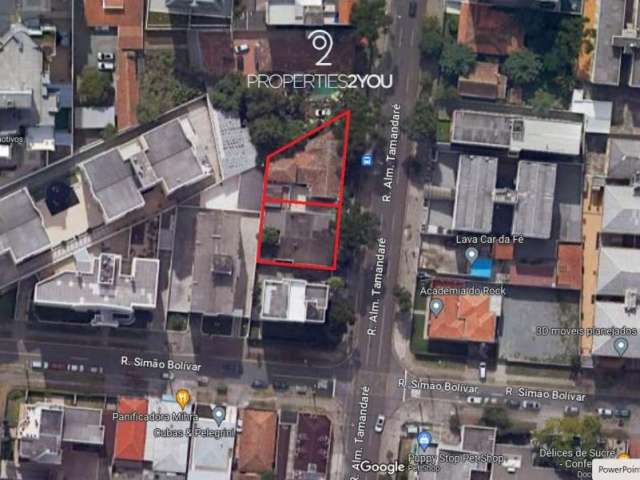 Terreno comercial à venda na Rua Almirante Tamandaré, 1553, Juvevê, Curitiba, 856 m2 por R$ 3.300.000