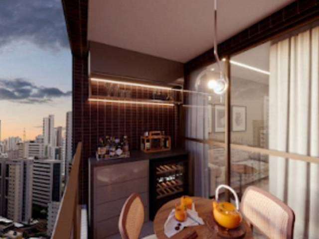 Apartamento para venda, 76 m com 3 quartos e 2 vagas de garagem na Torre/ Madalena - Recife