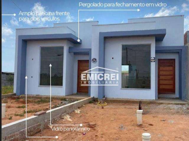 Casa NOVA com 2 dormitórios à venda, 53 m² por R$ 225.000 - Boa Vista - São Leopoldo/RS