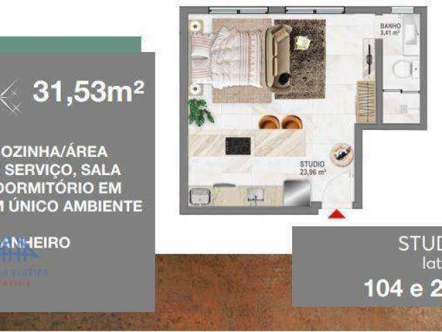 Studio com 1 dormitório à venda, 31 m² por R$ 385.506,80 - Ingleses - Florianópolis/SC