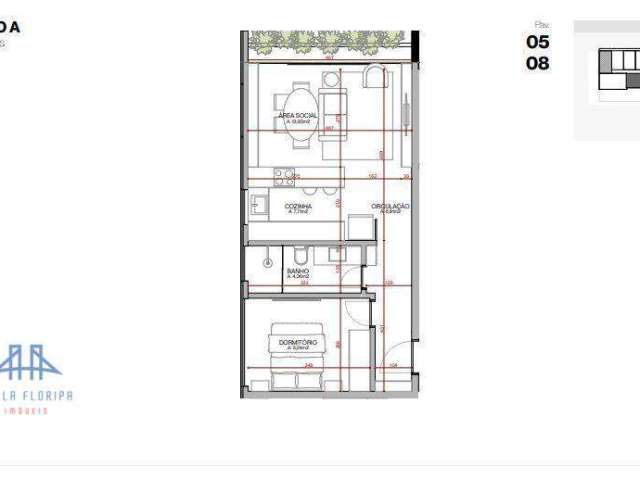Studio com 1 dormitório à venda, 38 m² por R$ 425.000,00 - Agronômica - Florianópolis/SC