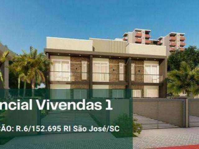 Sobrado com 2 dormitórios à venda, 74 m² por R$ 500.000,00 - Areias - São José/SC