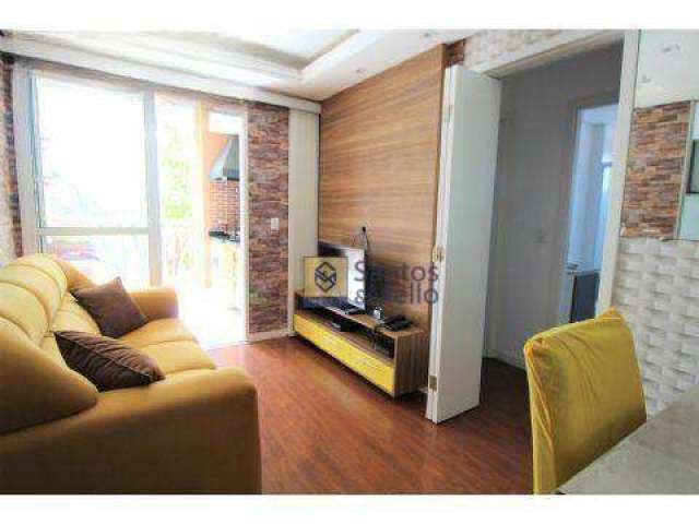 Apartamento com 2 dormitórios para alugar, 62 m² por R$ 4.305,00/mês - Vila Alzira - Santo André/SP