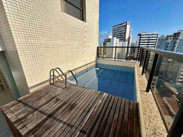 Apartamento 3/4 + dependência á venda na Pituba, cobertura duplex, 178m² com piscina privativa, 04 vagas cobertas