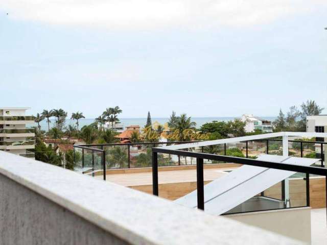 Excelente cobertura duplex, com vista para o mar na praia de Costazul, área gourmet, 2 quartos á venda - 116,93 m² - Costazul - Rio das Ostras/RJ.