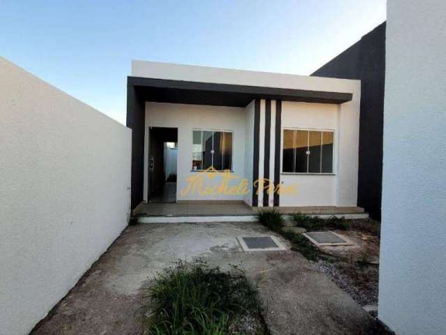 Excelente casa linear com quintal com possibilidade de espaço gourmet, 2 quartos à venda - Maria Turri - Rio das Ostras/RJ