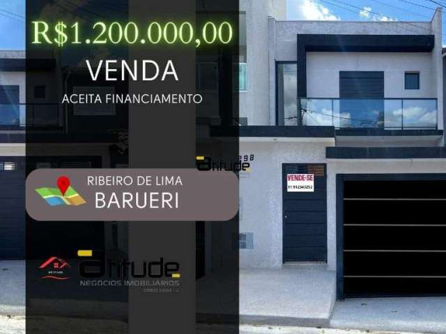 Casa à venda, 2 vagas, Parque Ribeiro de Lima - Barueri/SP