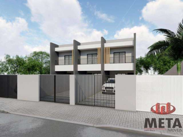 Casa com 3 dormitórios à venda, 92 m² por R$ 420.000,00 - Nova Brasília - Joinville/SC